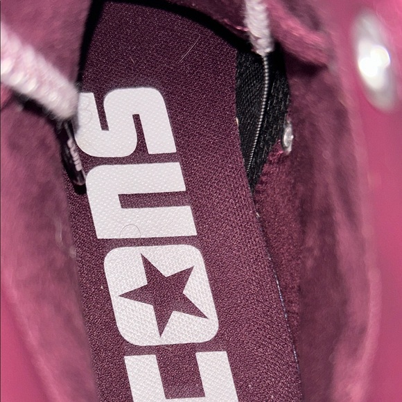 Converse x Zumiez 100k 2026 Burgundy Platform Sneakers - Picture 9 of 9